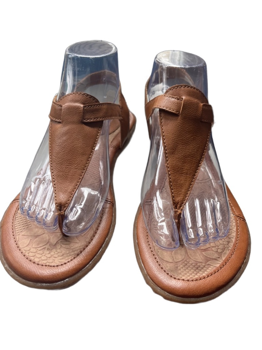 boc Brown Leather Thong Sandals